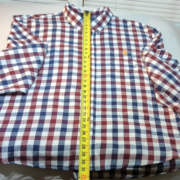 Ralph Lauren Red and Blue Casual Button Down Shirt - Picture 5 of 10